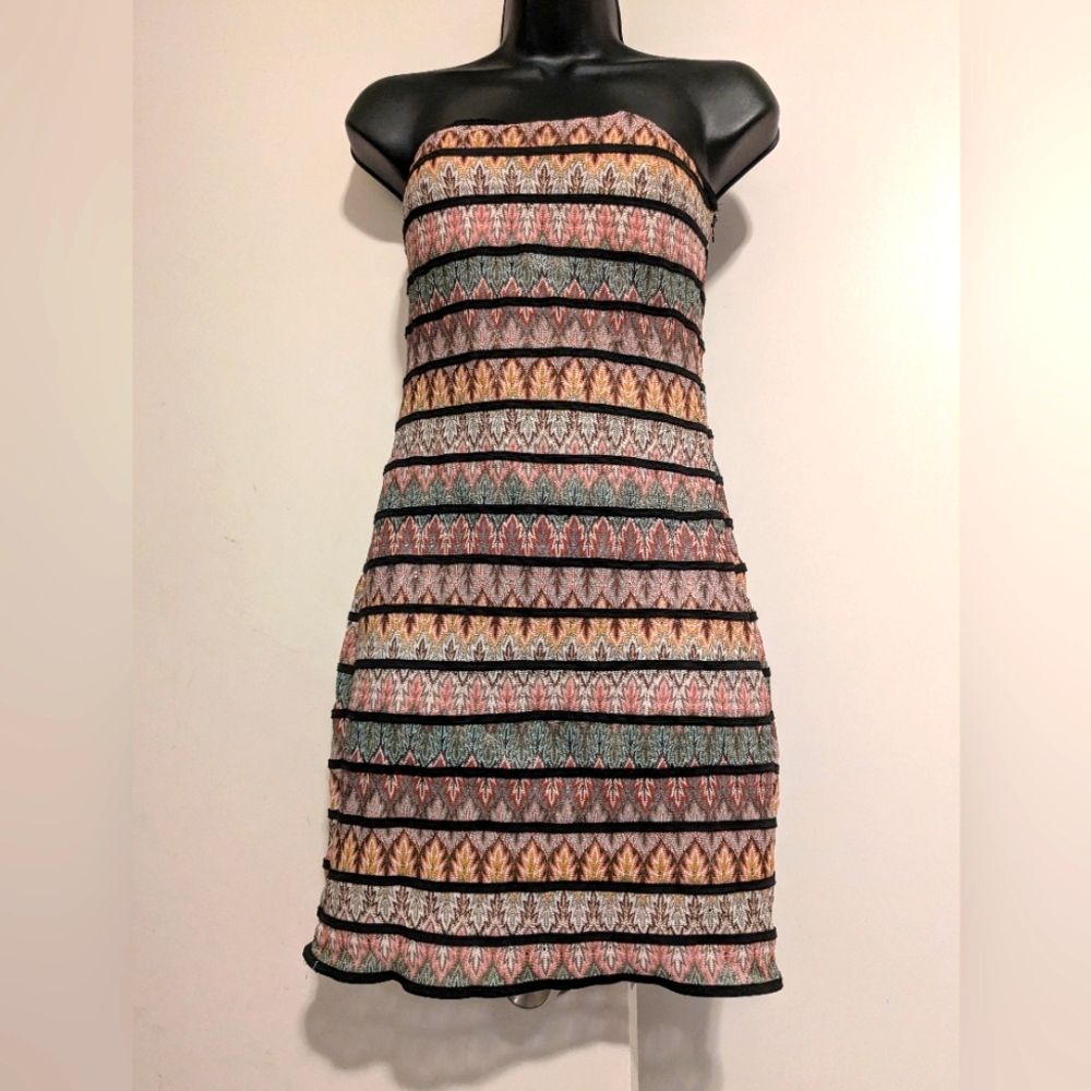 Forever 21 Striped Multicolor Bodycon Dress